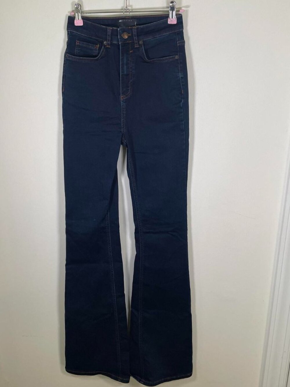 ASOS Tall Dark Wash High Waist Flare Jeans